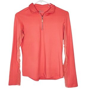 Bette & Court Swing Long Sleeve Mesh Panel UV Protection Polo Shirt